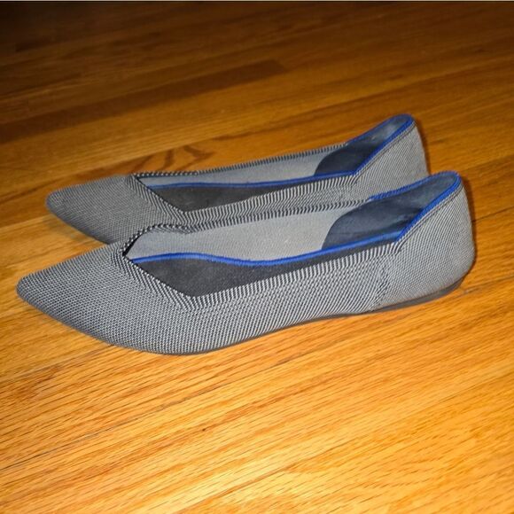 Rothys gray pointed toe slip-on flats women size 11 - Picture 3 of 7